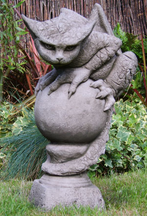 Oscar statue: gothic dragon on a stone ball